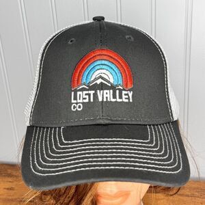 Lost Valley Colorado Hat Adult Ouray Snapback Mesh Back Baseball Trucker Cap